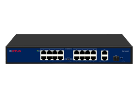 CP-DNW-HPU16G2F1-20 | 19 Port PoE Switch (16 PoE + 2 Gigabit + 1 SFP)