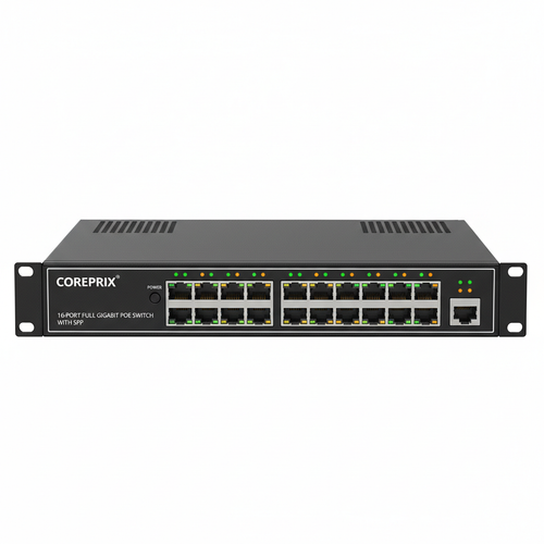 Coreprix 16 Port GIGA POE Switch