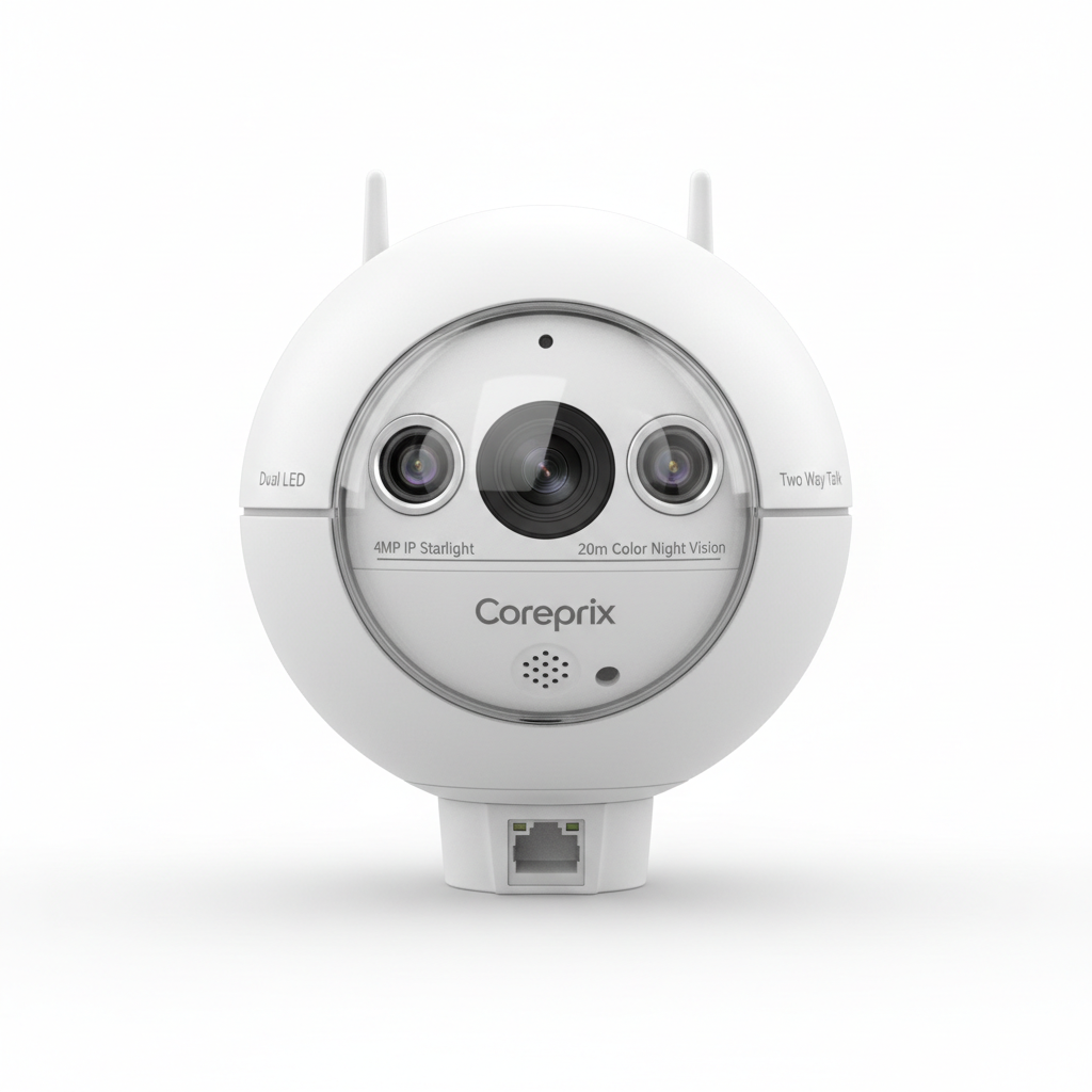Coreprix 4MP IP Two Way Talk Dome Camera