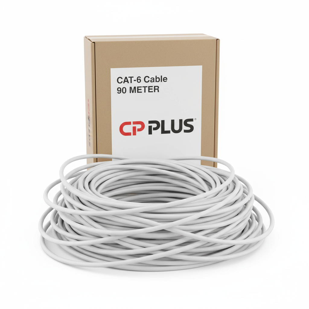 CAT-6 Cable 90 Meter with CP Plus Box