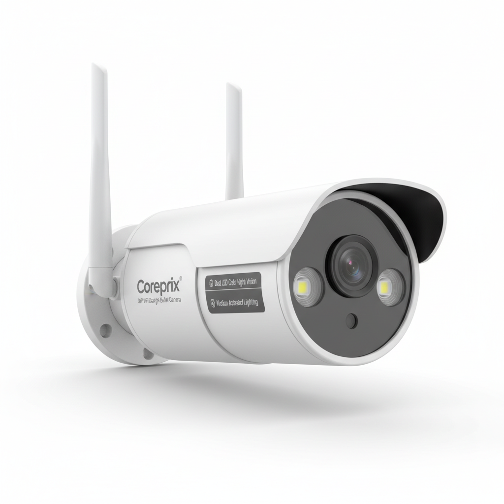 Coreprix 3MP WiFi Starlight Bullet Camera