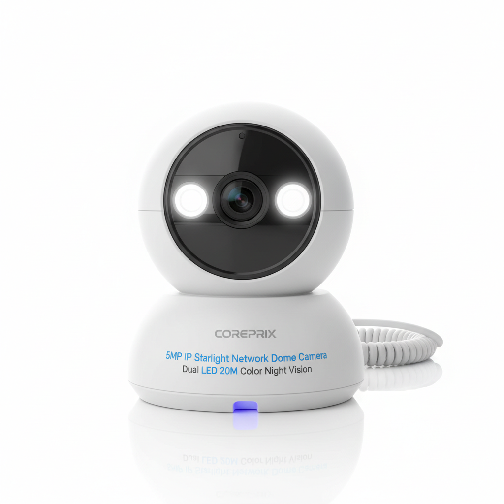 Coreprix 5MP IP Color Night Dual Dome Camera