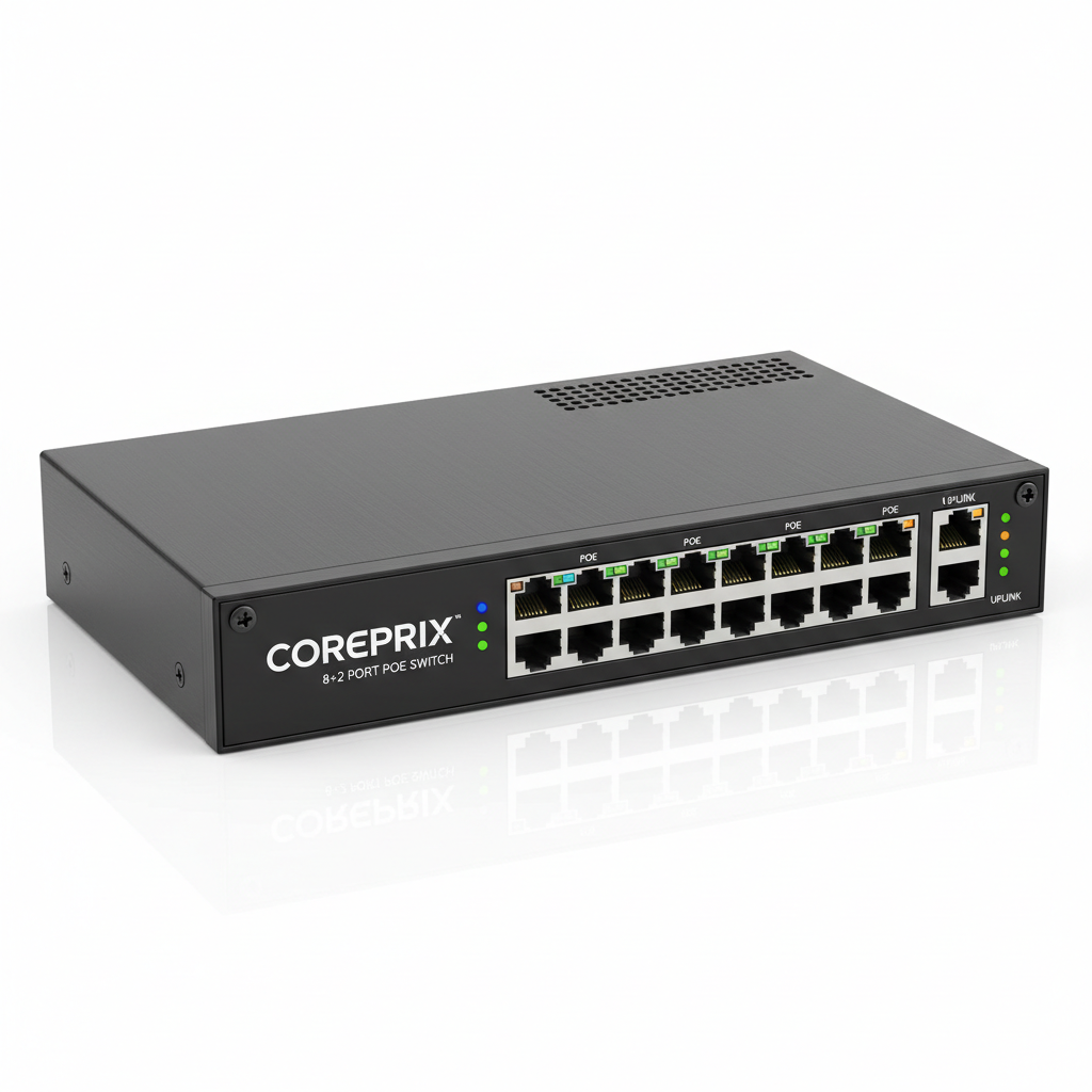 Coreprix 8+2 Port POE Switch