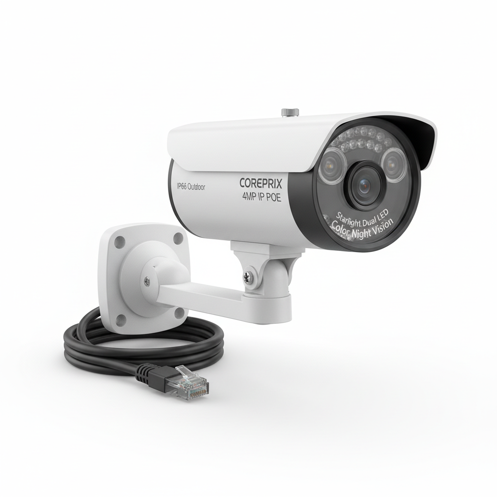Coreprix 4MP IP POE Bullet Camera