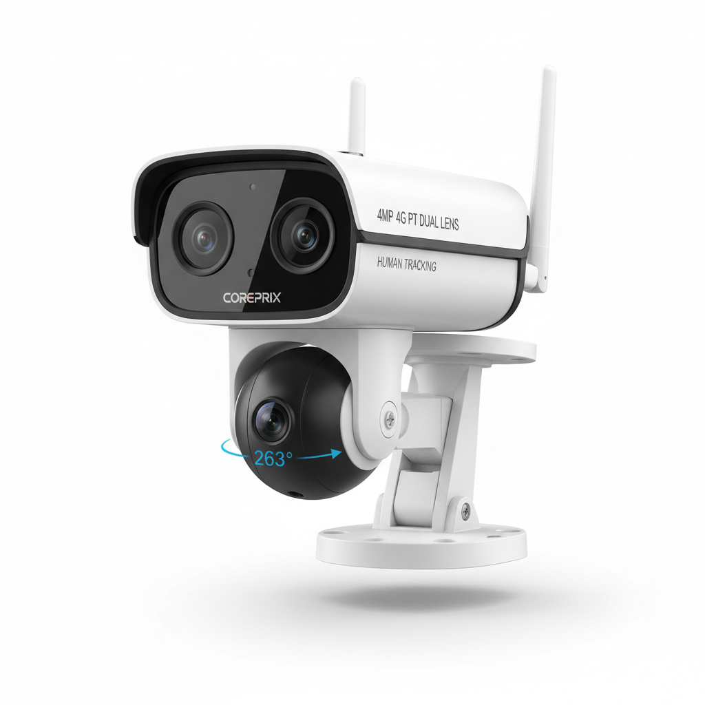 Coreprix 4MP 4G PT Dual Lens Camera