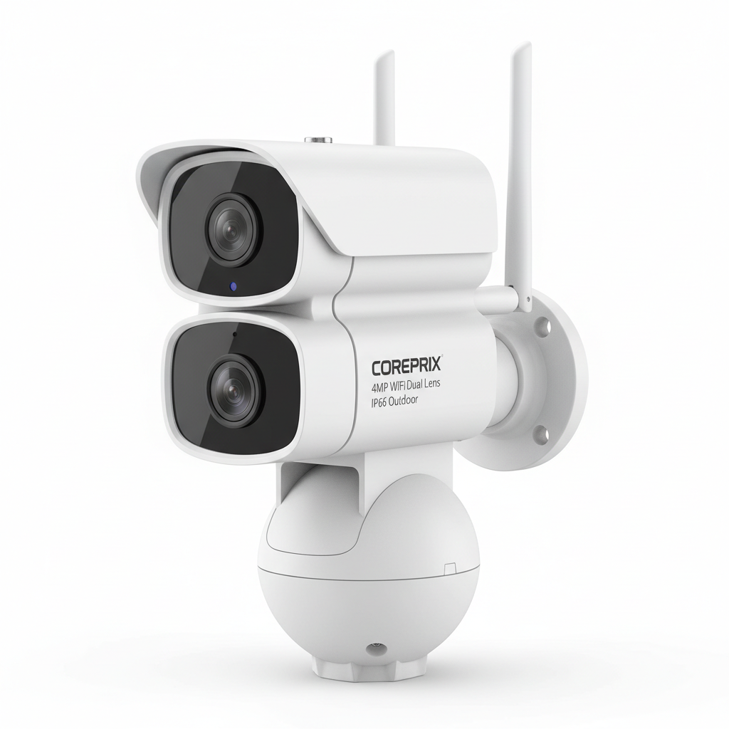 Coreprix 4MP WiFi Dual Lens Linkage Camera