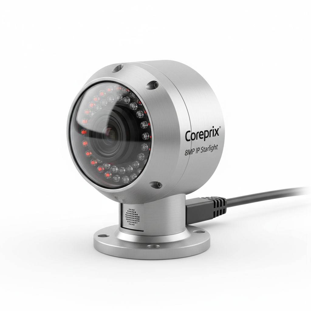 Coreprix 8MP IP Starlight Dome Camera Metal
