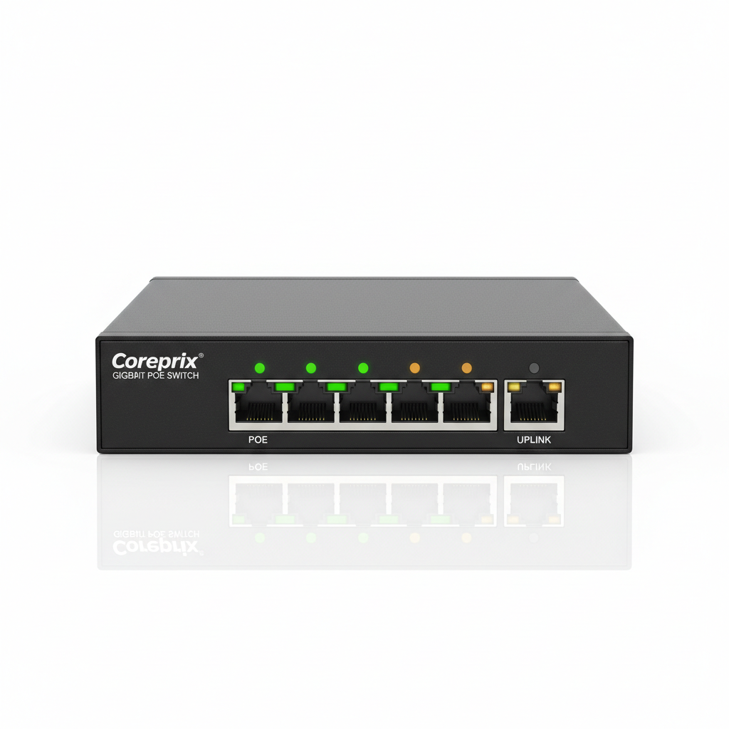 Coreprix 4+2 Gigabit POE Switch