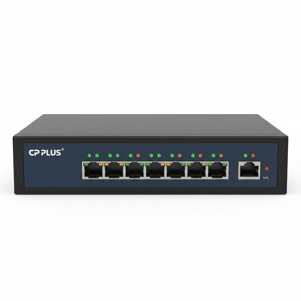 CP-Plus 8 Channel POE Switch
