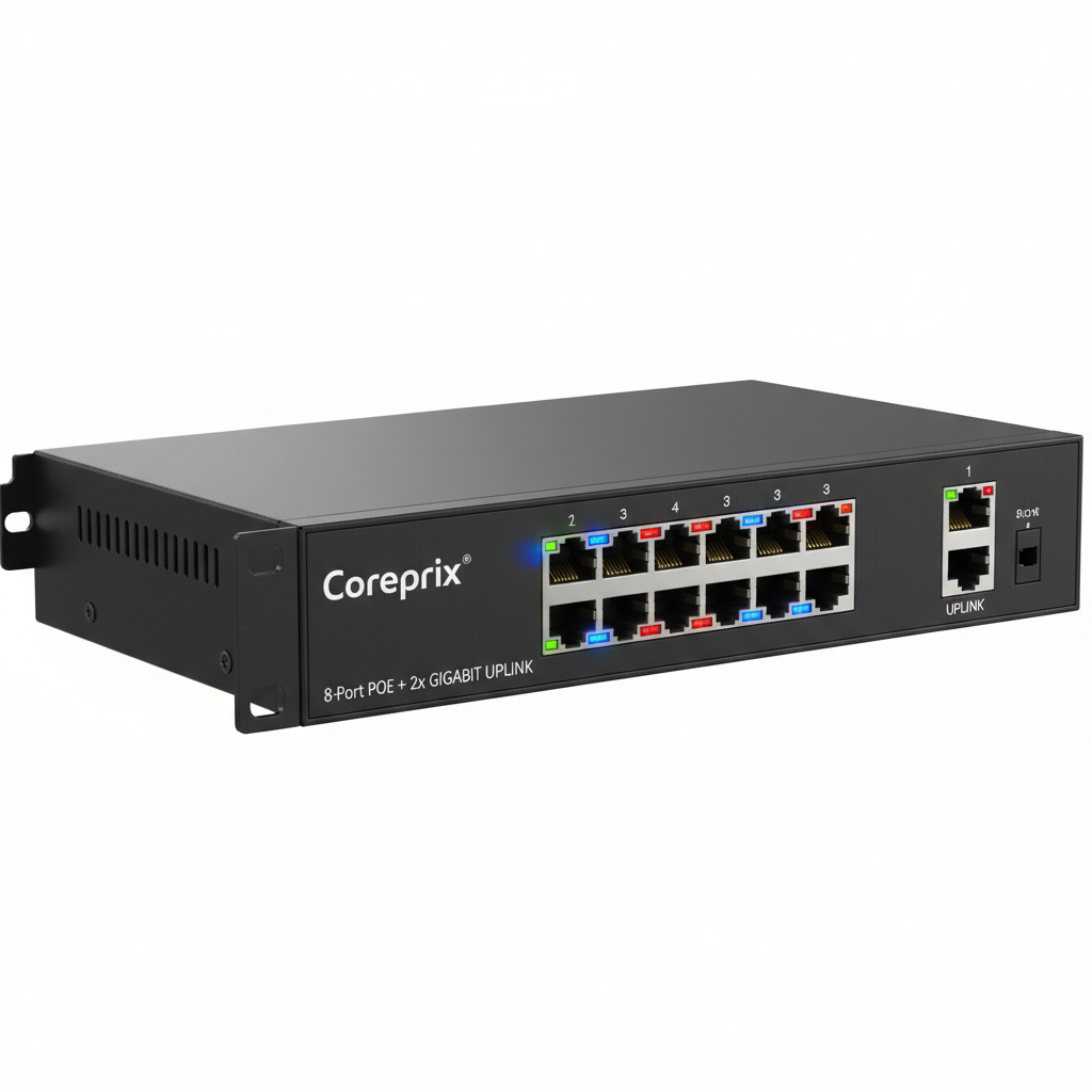 Coreprix 8+2 Giga Uplink POE Switch