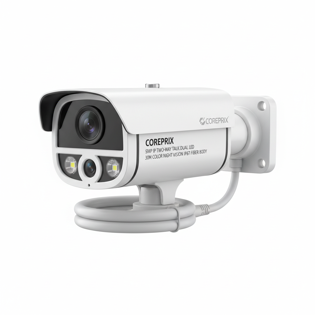 Coreprix 5MP IP Two Way Talk Bullet Camera