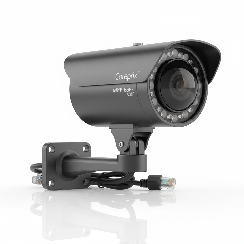 Coreprix 5MP IP Fisheye Metal Bullet Camera