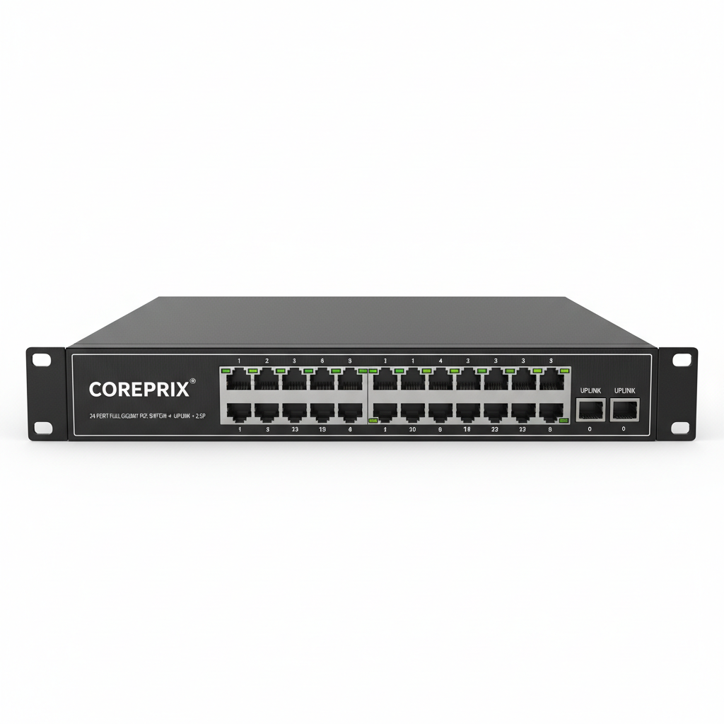 Coreprix 24 Port GIGA POE Switch