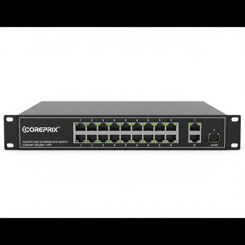 Coreprix 16 Port Fast Ethernet POE Switch